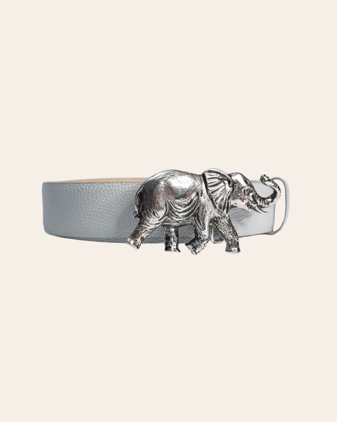Correa Elefante Plateado - Gris baby