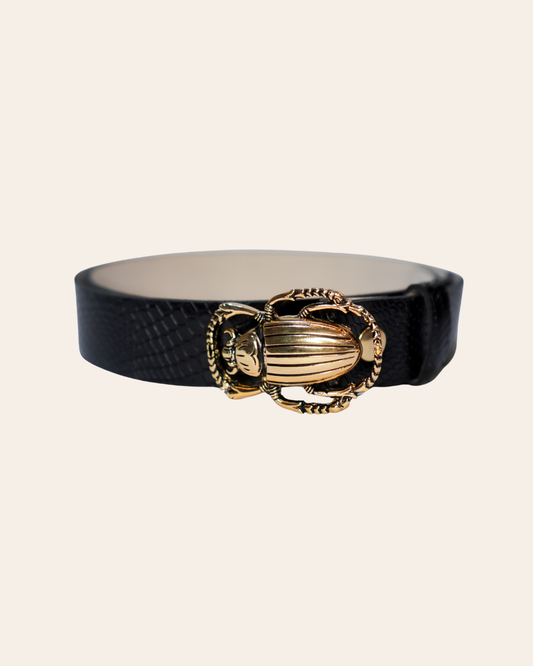 Correa Cucarrón Dorado - Anaconda negro